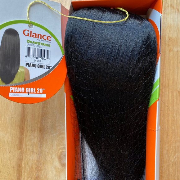 #97 GLANCE PIANO GIRL DRAWSTRING PONYTAIL - Picture 4 of 5